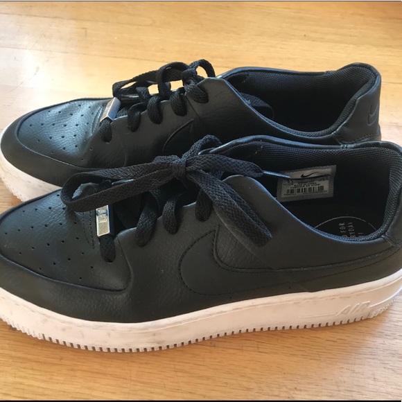 black leather air force